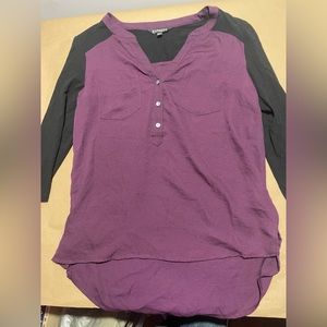 Express women’s purple and black blouse / shirt XS